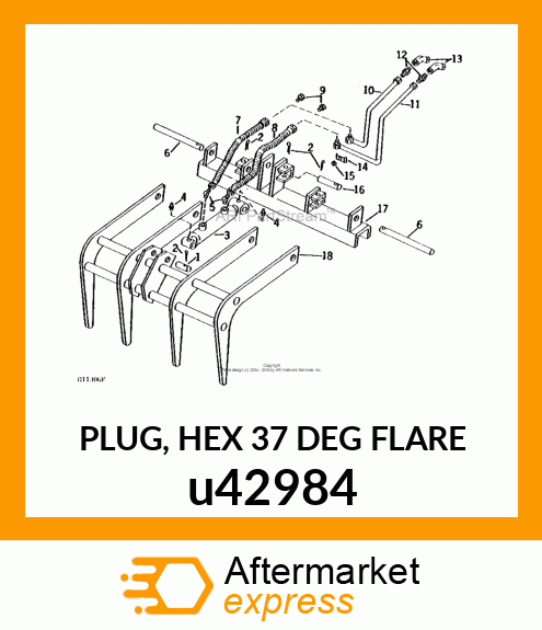 PLUG, HEX 37 DEG FLARE u42984