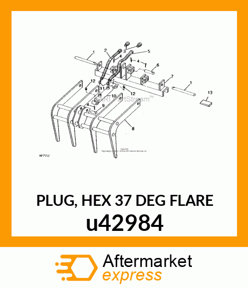 PLUG, HEX 37 DEG FLARE u42984