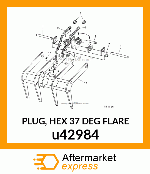 PLUG, HEX 37 DEG FLARE u42984