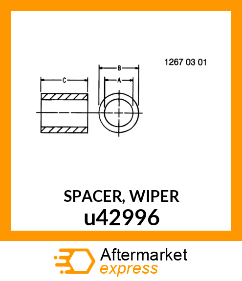 SPACER, WIPER u42996