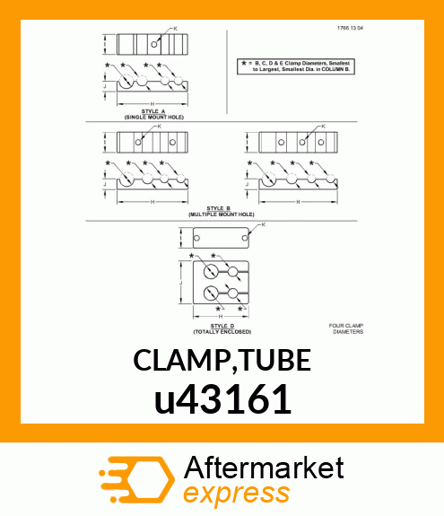 CLAMP,TUBE u43161