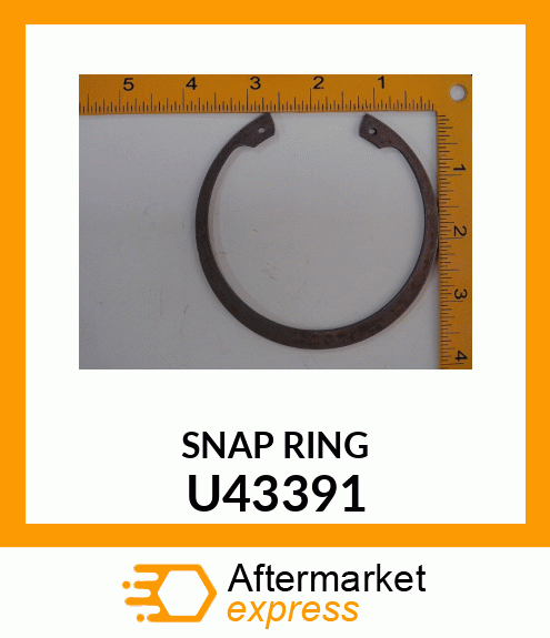 SNAP RING, RING SNAP INTERNAL U43391