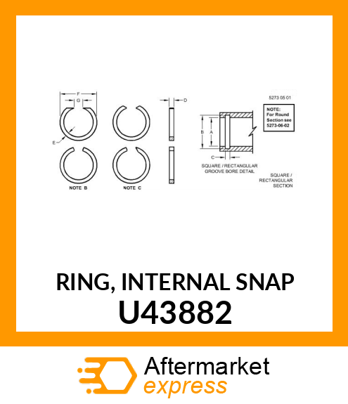 RING, INTERNAL SNAP U43882