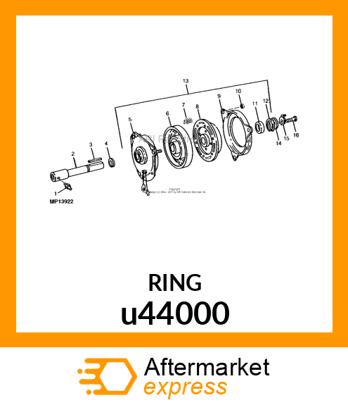 RING, INTERNAL SNAP u44000