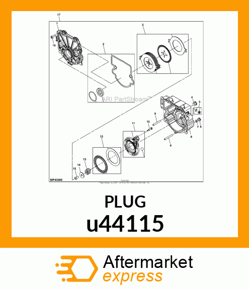 PLUG,,BOSS O RING u44115