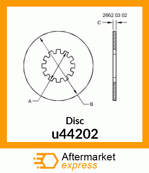 PLATE ,STEEL CLUTCH u44202