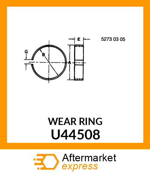 WEAR RING,PISTON U44508