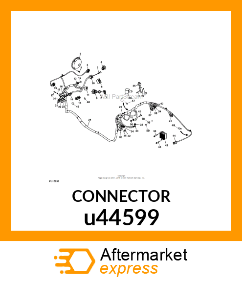 ELECTRICAL CONNECTOR ASSY, CONNECTO u44599