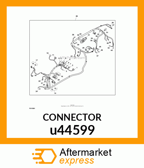 ELECTRICAL CONNECTOR ASSY, CONNECTO u44599