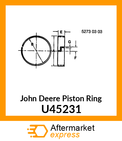 RING, BRAKE SEAL U45231