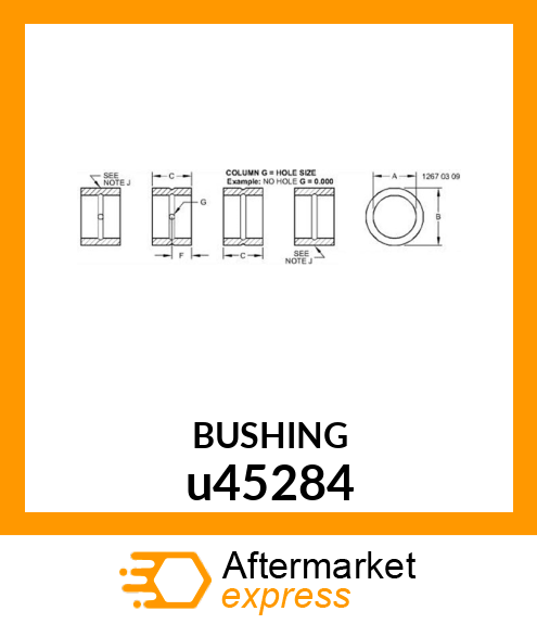 BUSHING, BOOM U45284