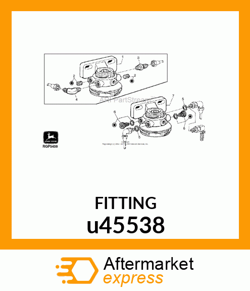 FITTING, 37 DEGREE FLARE MALE u45538