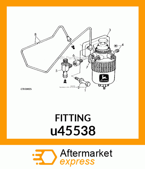 FITTING, 37 DEGREE FLARE MALE u45538