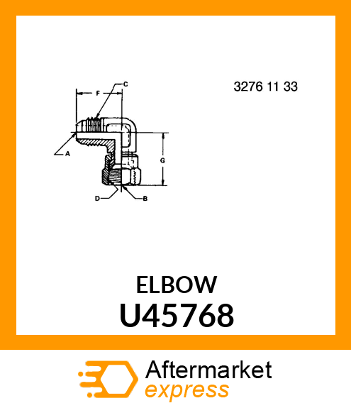 ELBOW, 90 DEGREE FEMALE U45768