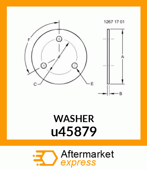 WASHER, RETAINING u45879