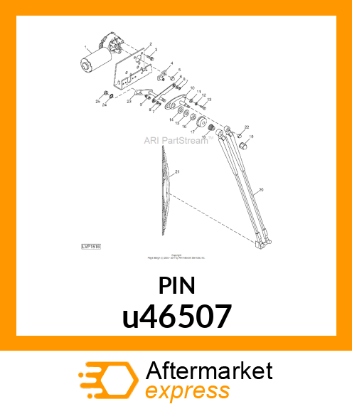 PIN ,CRANK CRANK u46507