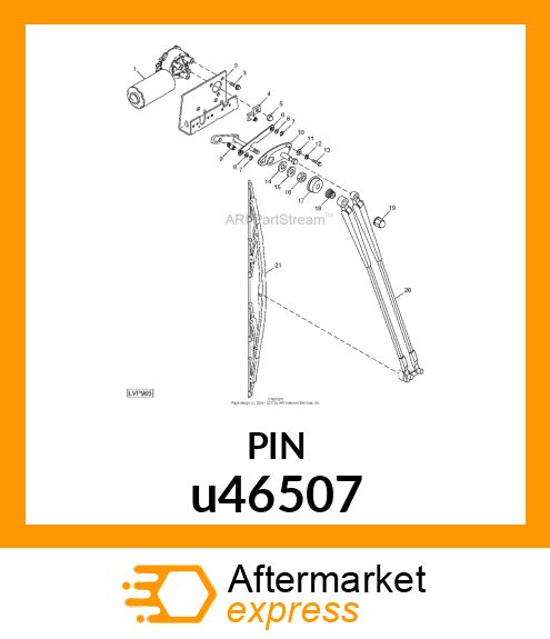 PIN ,CRANK CRANK u46507