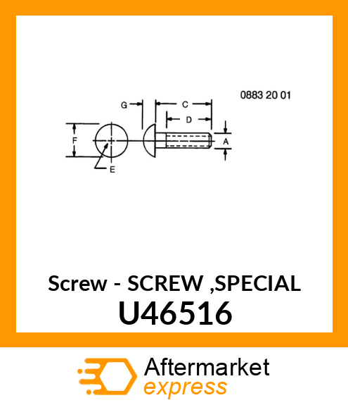 Screw - SCREW ,SPECIAL U46516