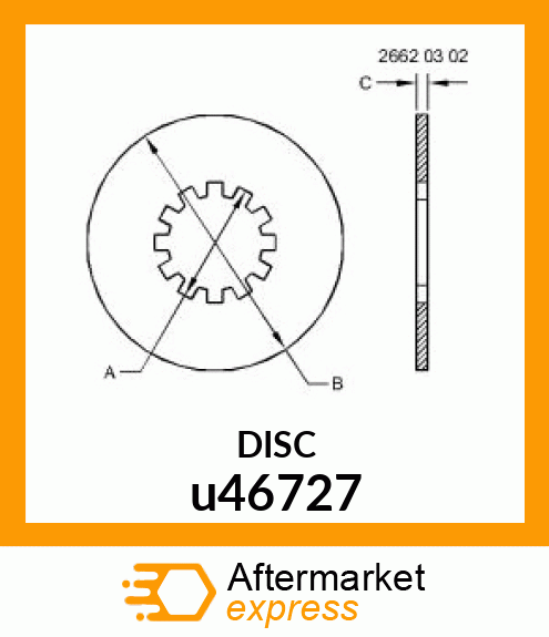 PLATE ,STEEL CLUTCH u46727