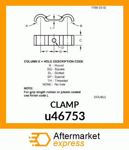 CLAMP,HOSE u46753