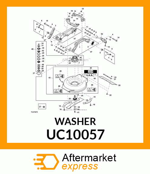 THRUST WASHER, THRUST WASHER UC10057