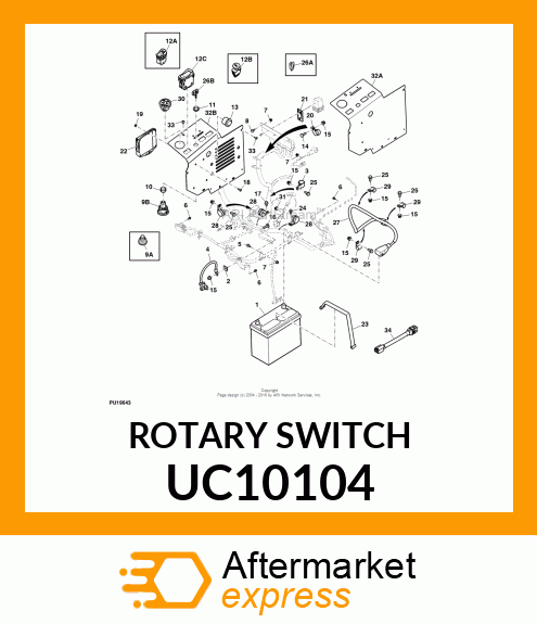 ROTARY SWITCH, ROTARY SWITCH, SWITC UC10104