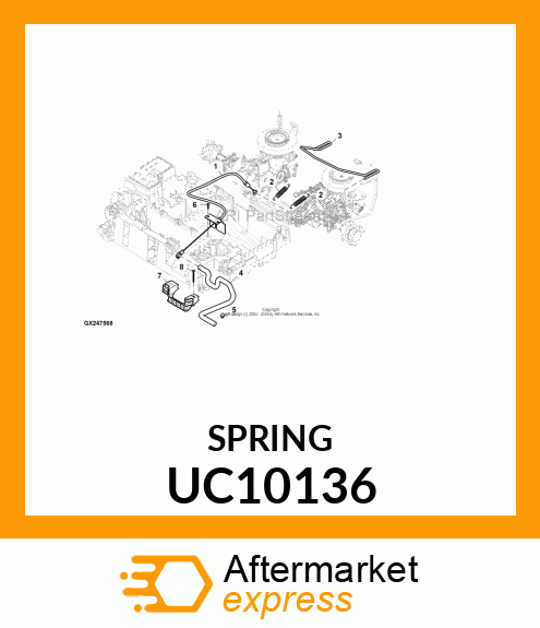 SPRING, Z300 BRAKE UC10136