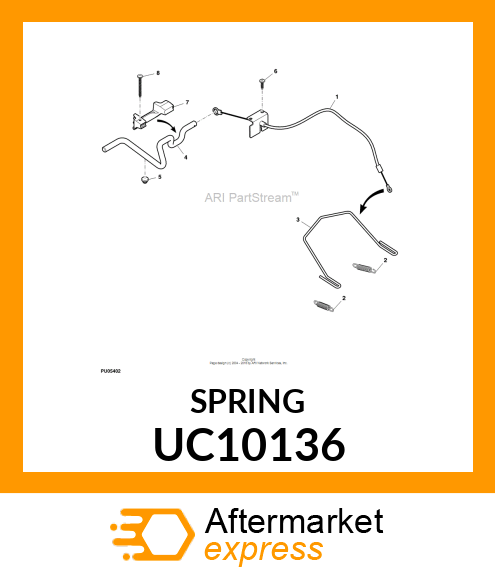 SPRING, Z300 BRAKE UC10136