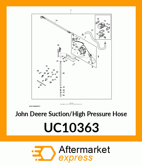 SUCTION/HIGH PRESSURE HOSE, PROPANE UC10363