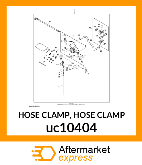 HOSE CLAMP, HOSE CLAMP uc10404