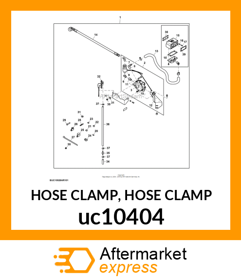 HOSE CLAMP, HOSE CLAMP uc10404