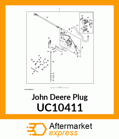 PLUG, PROPANE ADJUST SCREW PLUG UC10411