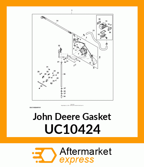 GASKET, AIRHORN TO CARB / FUEL BOWL UC10424