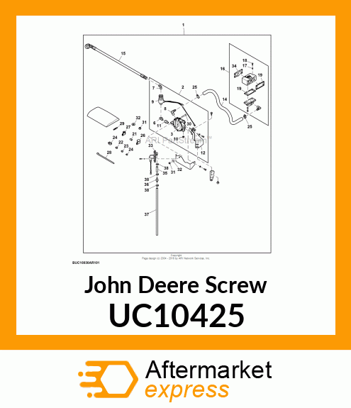 SCREW, LPG THROTTLE SHAFT IDLE SCR UC10425