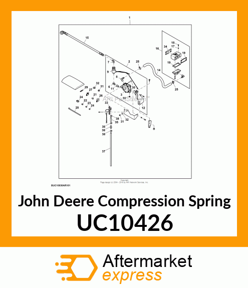 COMPRESSION SPRING, LPG THROTTLE S UC10426