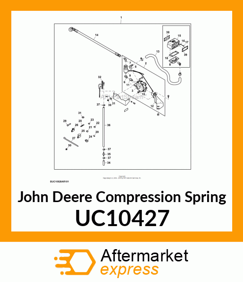 COMPRESSION SPRING, LPG THROTTLE S UC10427