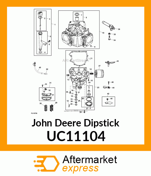 DIPSTICK, AND TUBE ASSEMBLY UC11104