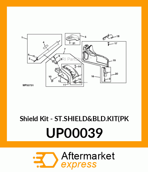 Shield Kit - ST.SHIELD&BLD.KIT(PK UP00039