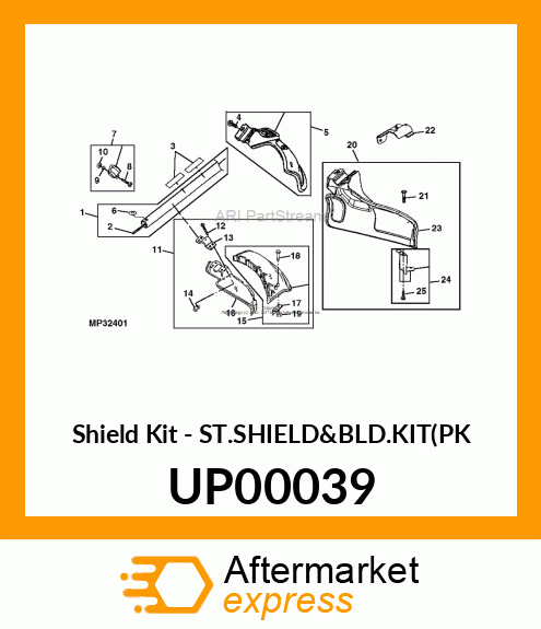 Shield Kit - ST.SHIELD&BLD.KIT(PK UP00039