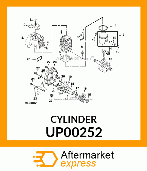 Cylinder - CYLINDER, TL20 UP00252