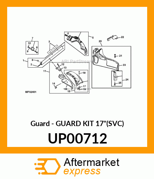 Guard - GUARD KIT 17"(SVC) UP00712