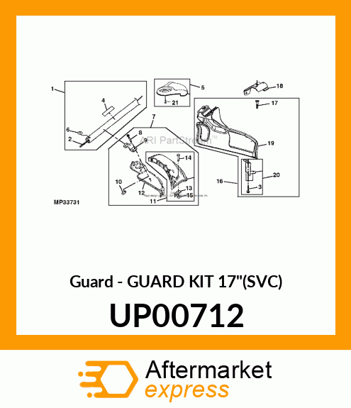 Guard - GUARD KIT 17"(SVC) UP00712