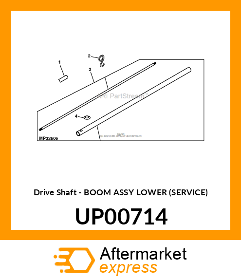 Drive Shaft - BOOM ASSY LOWER (SERVICE) UP00714