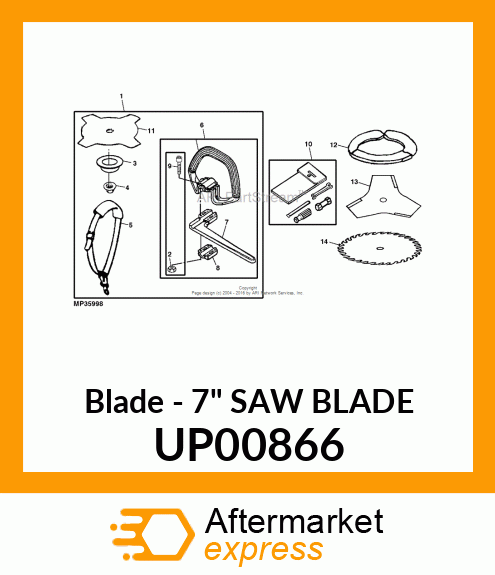 Blade - 7" SAW BLADE UP00866