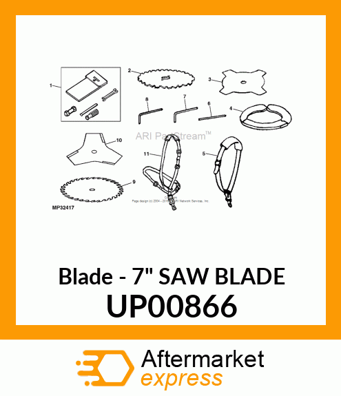 Blade - 7" SAW BLADE UP00866