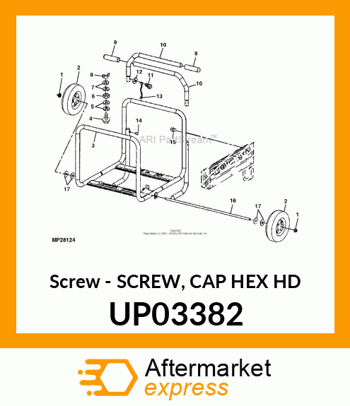 Screw - SCREW, CAP HEX HD UP03382