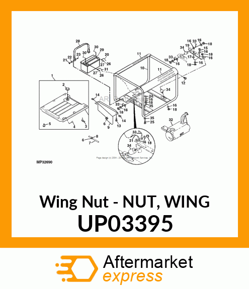 Wing Nut - NUT, WING UP03395