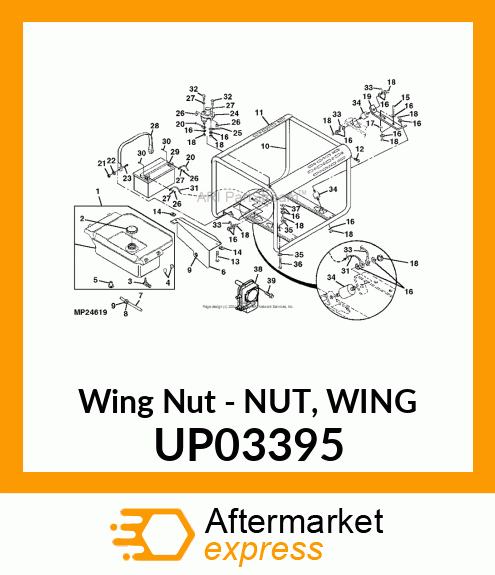 Wing Nut - NUT, WING UP03395