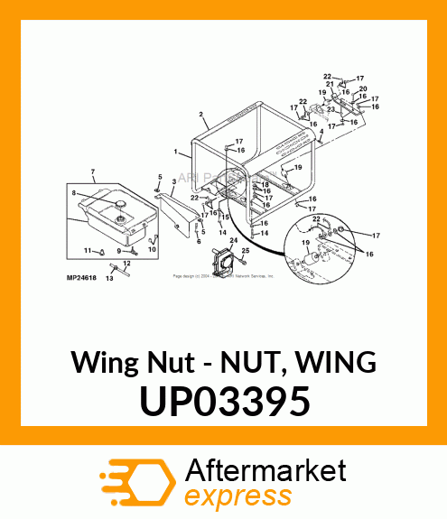 Wing Nut - NUT, WING UP03395