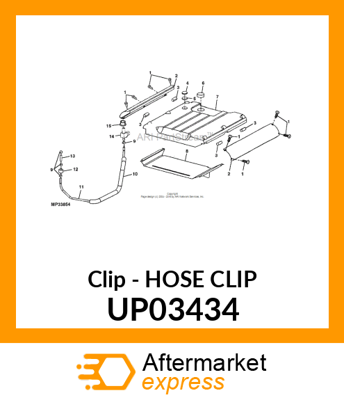 Clip - HOSE CLIP UP03434